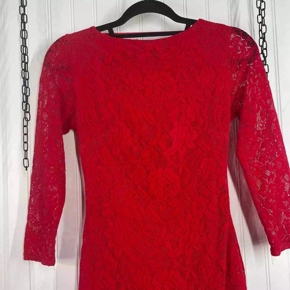 Backless Red Mini Dress.. used once! - Picture 3 of 5